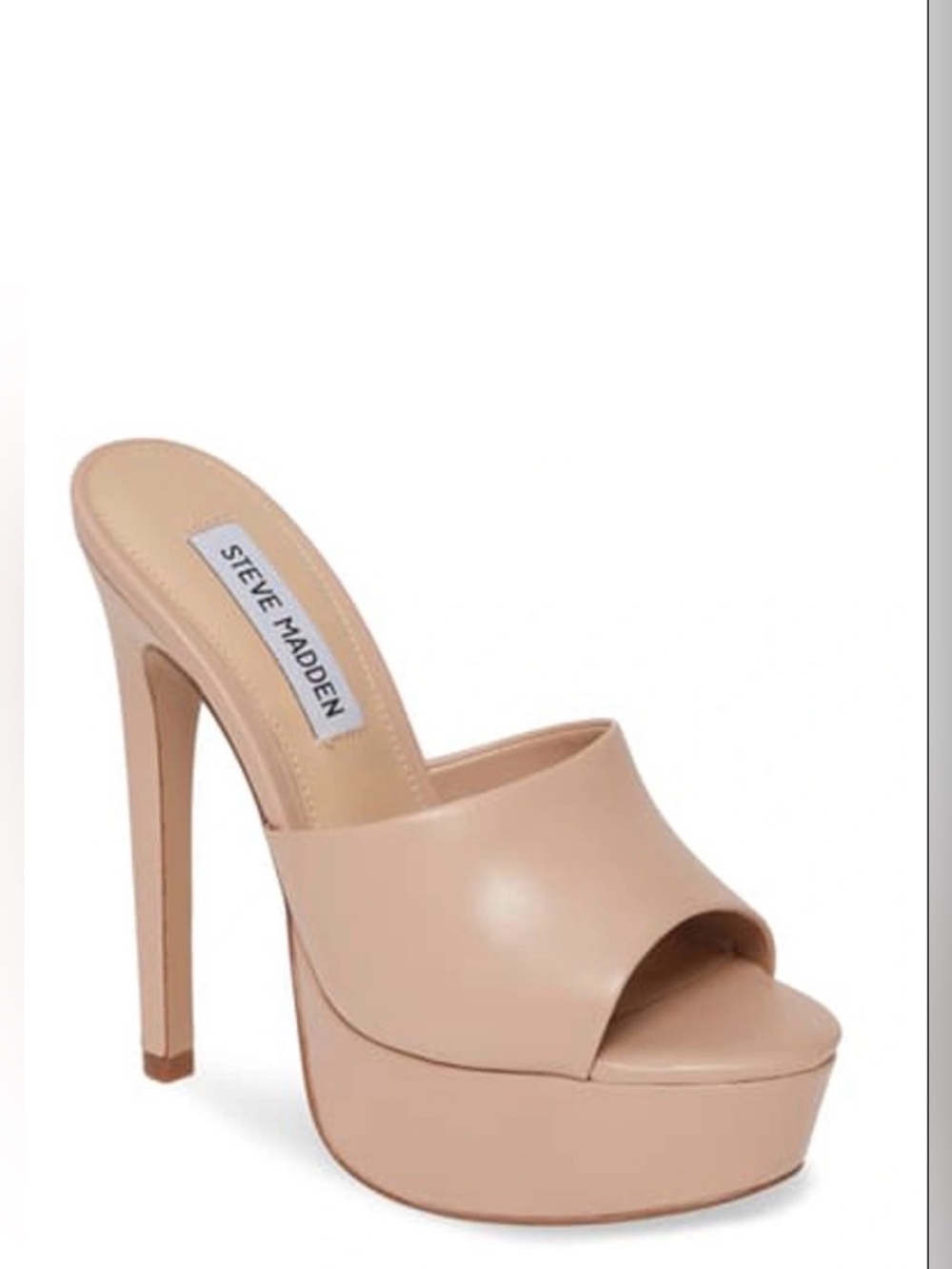 Steve Madden Identity Platform Slide Sandal - Nude